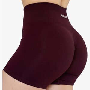 Aurola Intensify workout shorts color black cherry size small used